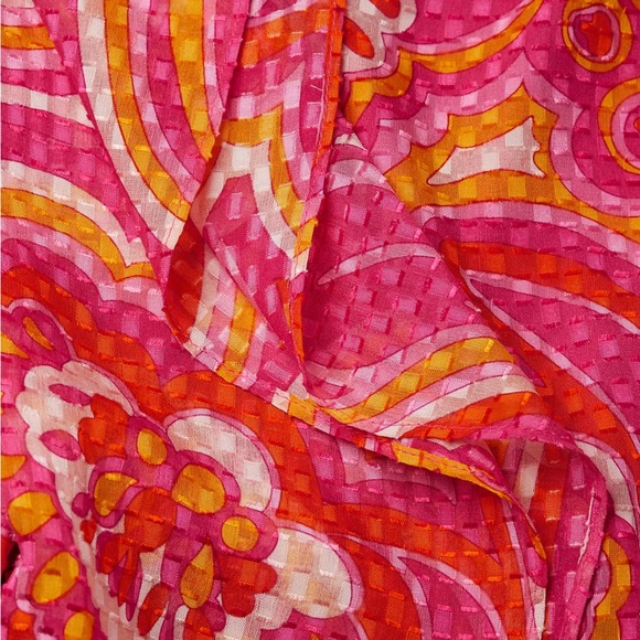 Trina Turk Paradise silk blend caftan and slip - Picture 3 of 9